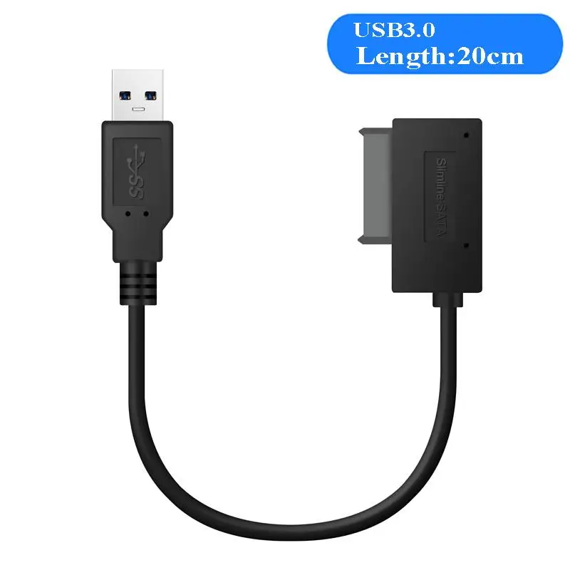 

Кабель-адаптер для оптического привода ноутбука Sata на USB 3,0