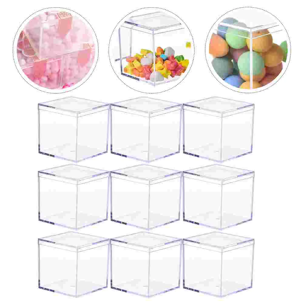 

9pcs Mini Square Candy Box Sample Box Multifunctional Storage Box Candy Holder