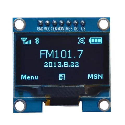 Модуль привода SH1106 OLED 1,3 дюйма, Белый/Синий, SPI/IIC I2C, цвет связи x 6, 4 ЖК-дисплея, 4-контактный 7-контактный модуль дисплея