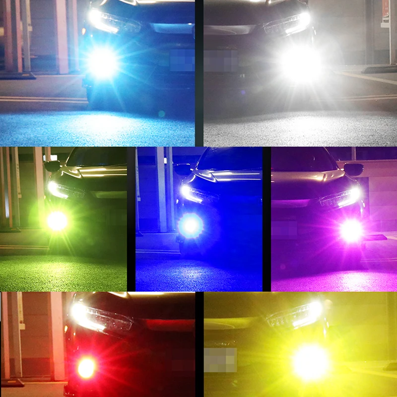 2PCS Strobe Car Fog Lamp H1 H3 H8 h11 LED 9005 HB3 9006 Hb4 H7 Auto Daytime Running Light Flash Driving Bulb White images - 6