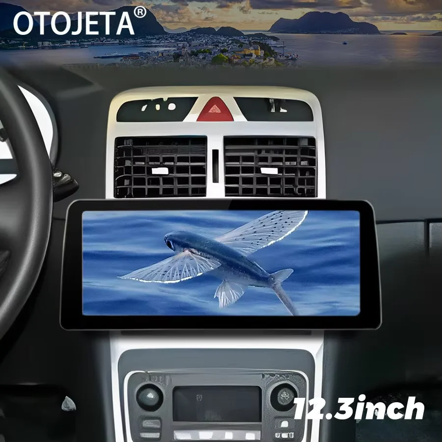 12 3-дюймовый Android 14-экранный радиоприемник автомобильный видеоплеер стерео для