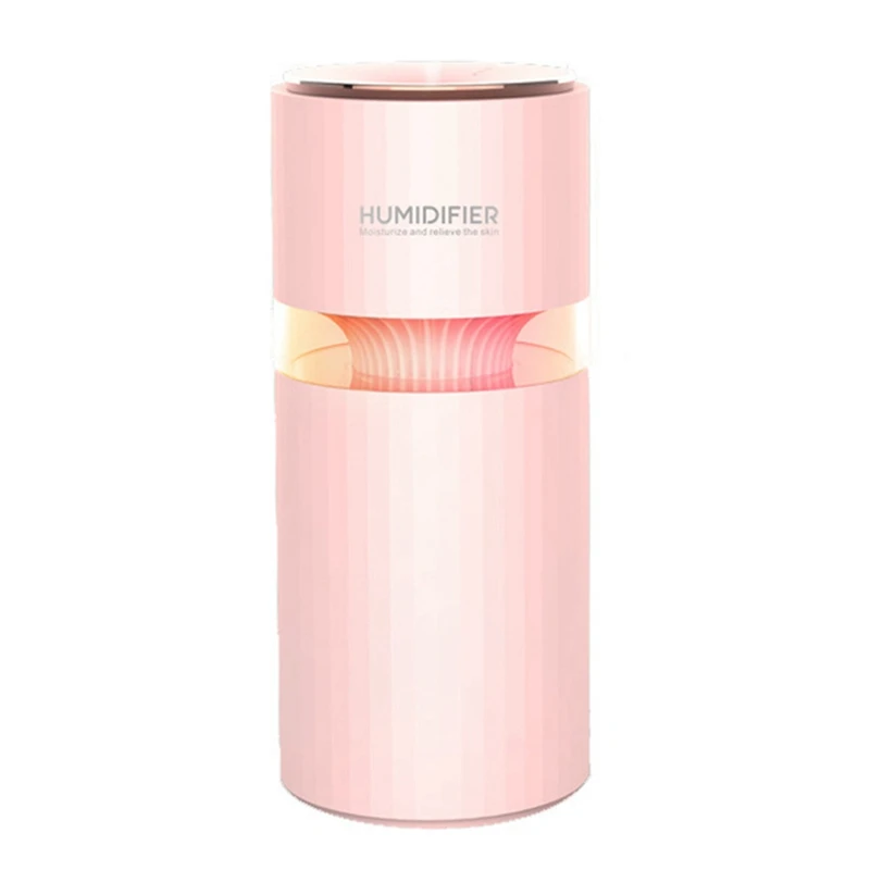 

Mini USB Humidifier - 400Ml Portable Humidifier - with Multi-Colour LED Lights, Small Humidifier for Office Car