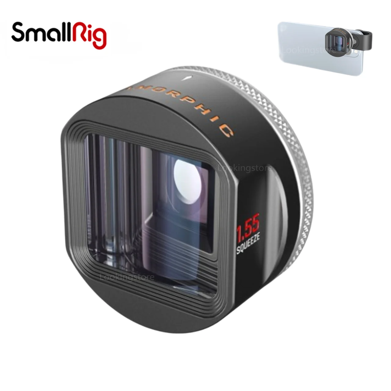 Анаморфный объектив SmallRig 1 55x для смартфонов iPhone 13/12/11 широкоэкранный видео