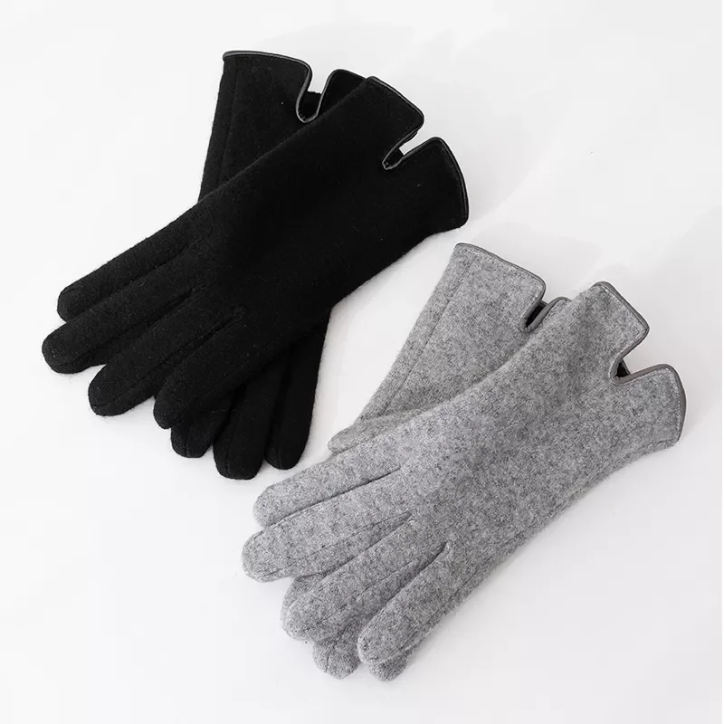 Gloves For Women Winter Fleece Plus Velvet Thickening Warm Fingered Touch Screen Driving Gloves and  Mittens Guantes