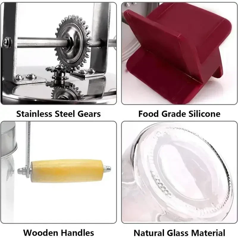 1 л/1 5 л Ручной смеситель для масла крема Мейсон банка домашнее масло кухонные