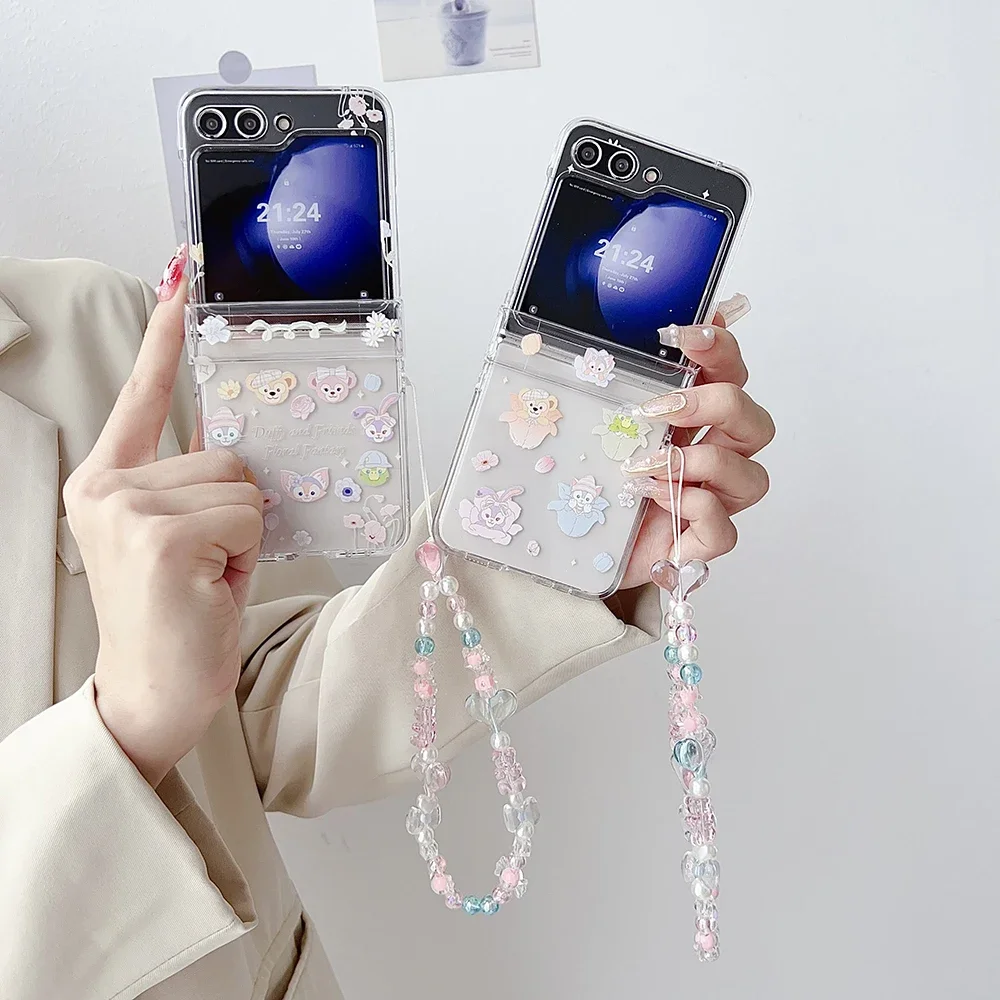 Cartoon LinaBell StellaLou for with Widgets Magsafe Magnetic Bracket Phone Samsung Galaxy S23 S24 Plus Ultra 5G Back Cover