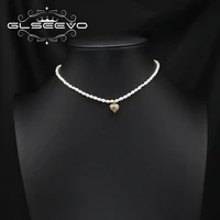 glseevo hollow love natural freshwater pearls womens necklace 2022 retro fashion popular luxury wedding gifts fine jewelry