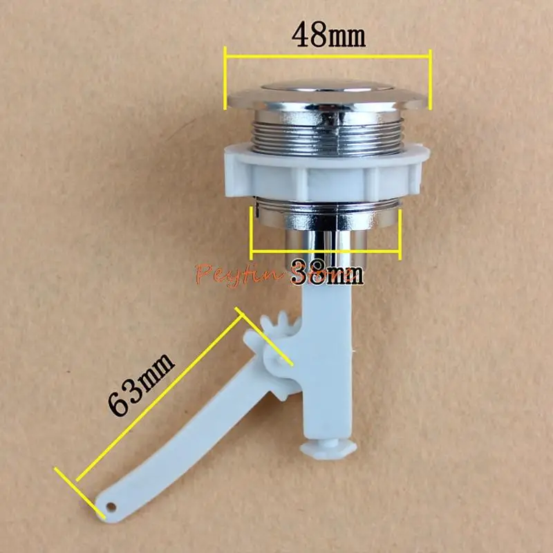 

1Pc Older Toilet Universal Flush Toilet Cistern Tank Single Push Button Flush 38mm Mounting Hole Plastic