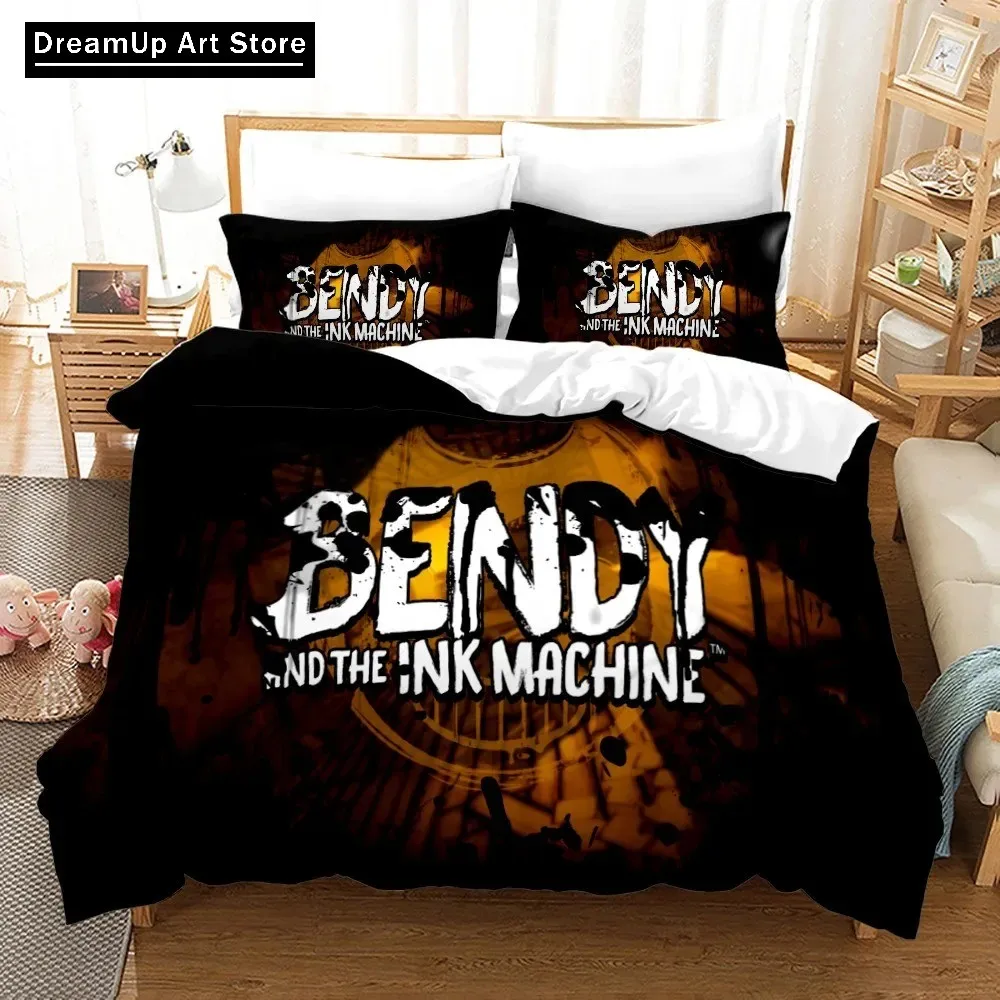 Комплект постельного белья с 3D принтом Bendy N Ink Machine пододеяльник покрывало