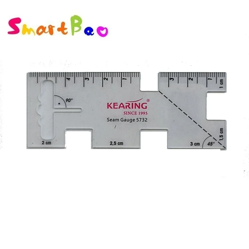 

Plastic Measuring Gauge, |Transparent Thickness Gauge Sewing Ruler for DIY Ding Cutting Imposition Clothing Design