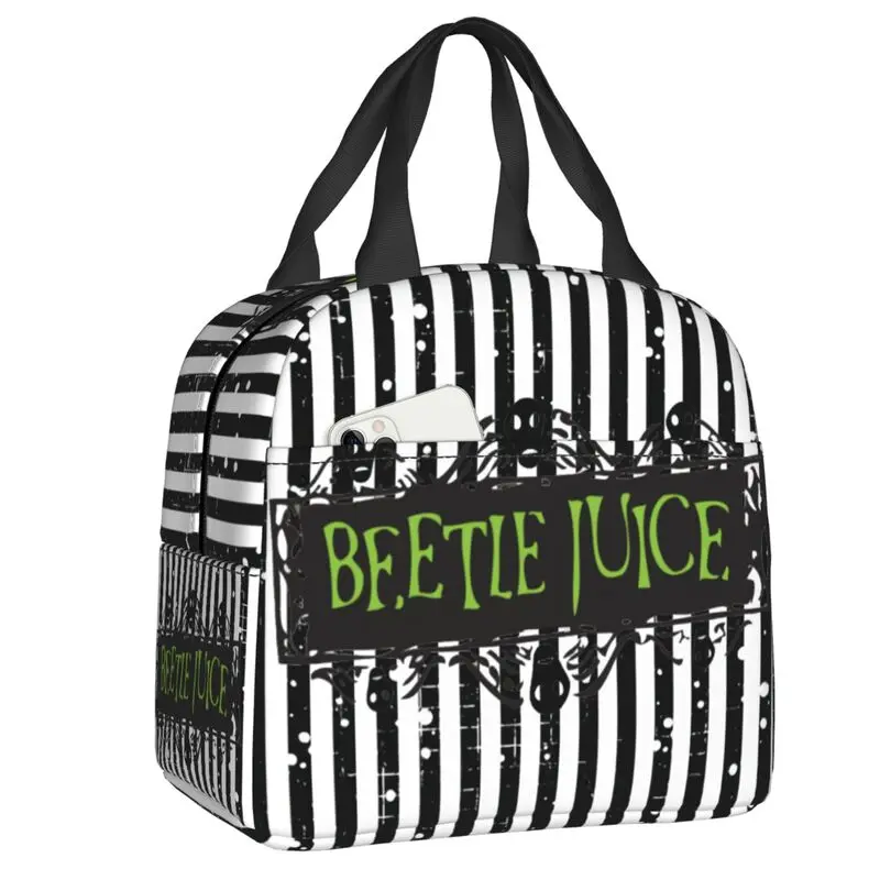 

Портативные Ланч-боксы от Beetlejuice, женский водонепроницаемый термоохладитель, изолированный Ланч-бокс для еды, для детей и школьников