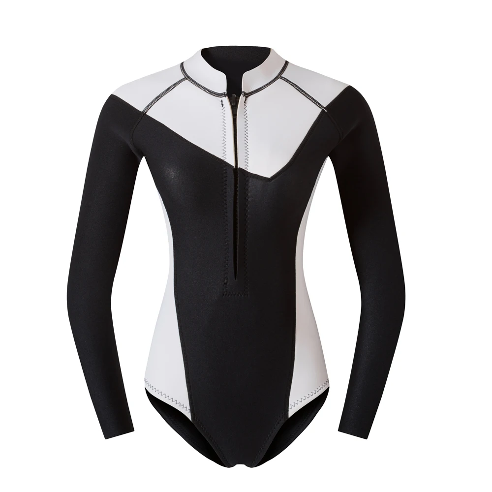 Close-fitting  Woman  2mm  CR Neoprene  Wetsuit  One Piece  Sun-resistant