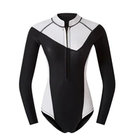 close fitting woman 2mm cr neoprene wetsuit one piece sun resistant