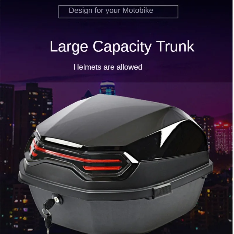 Багажник для мотоцикла, багажник электрического автомобиля, Увеличенная емкость, безопасный утолщенный контейнер для хранения педали аккумулятора, универсальный багажник