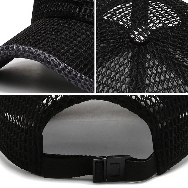 Кепка мужская Спортивная сетчатая воздухопроницаемая быстросохнущая бейсболка