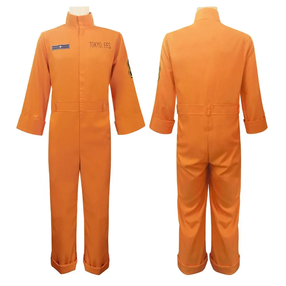 Аниме Fire Force Косплей Костюм Shinra Kusakabe Akiratu Oubi Maki Oze Комбинезон Enen No Shouboutai Мужской