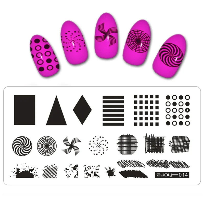 

6.5*12.5cm Nail Stamping Plates Flower Plant Design Stamping for Nail Lace Geometry Abstract Print Image Stamping Plate Nail Art