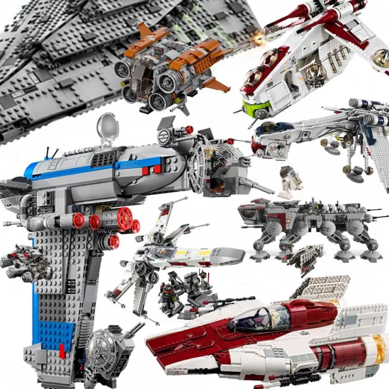 

buildmoc Republic Gunship StarFighters Dropship Death Destroyer Baustein Weihnachten Geschenk space wars blocks christmas Gift