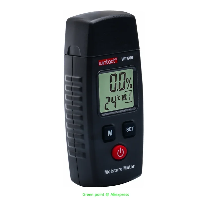 5 шт. WINTACT WT660 цифровой измеритель влажности древесины сопротивление постоянного