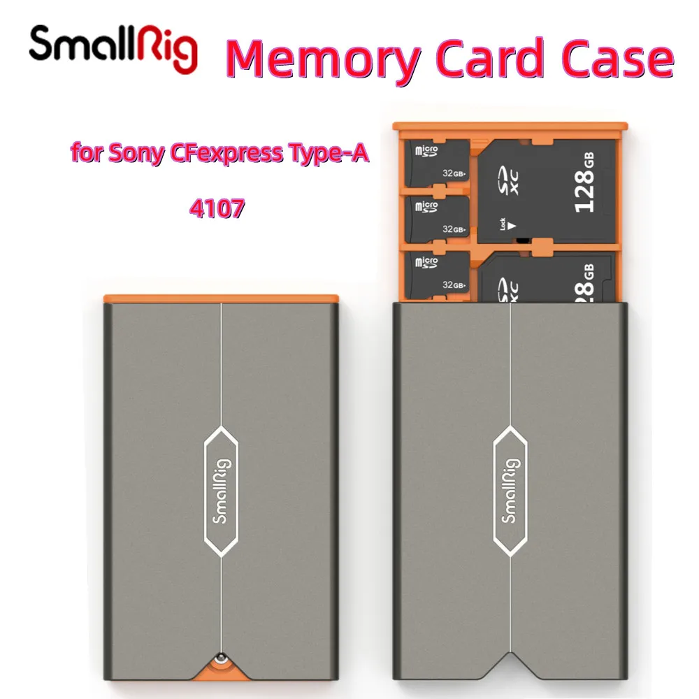 

Чехол SmallRig 4107/4108 для карт памяти Sony CFexpress Type-A со слотами для SD и Micro SD карт, стильный и тонкий