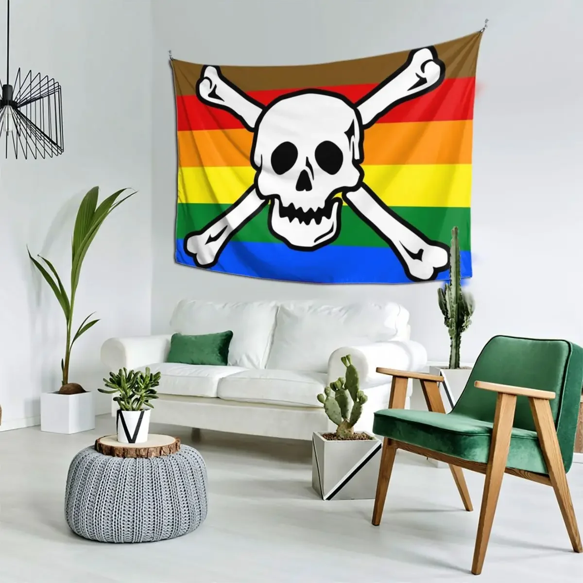 Гей-пиратская гордость (филадельфия/флаг QPOC) гобелен декор комнаты для девочек