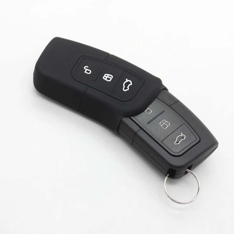 Фото Cocolockey силиконовый чехол для дистанционного ключа для Ford C-Max Focus MK2 Mondeo 3-кнопочный чехол для смарт-ключа, автомобильный аксессуар, 2 шт./лот №5
