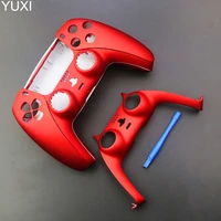 yuxi game controller replacement shell for ps5 handle replacement set decorative strip gamepad case front cover rear cover