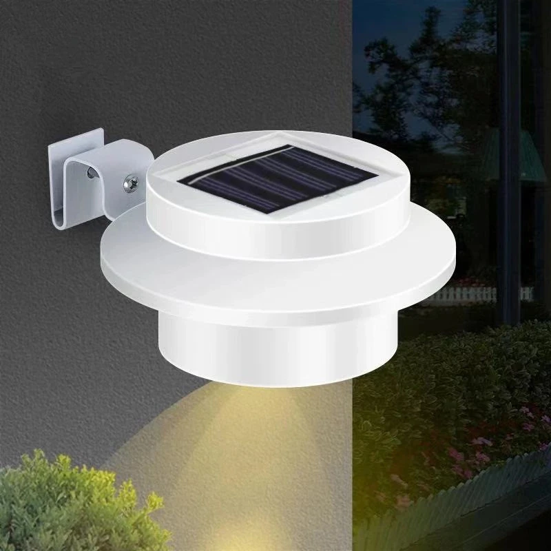 Roof Garden Landscape Path Solar Gutter Light Outdoor 3 LED Fence Waterproof Safety | Lamps