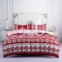 christmas bedding set geometric kids adults duvet cover queen king size quilt covers single double bed clothes sanding comforter