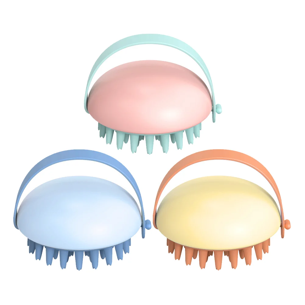 

Scalp Brush Haircomb Shampoo Shower Detangling Invigorator Scrubberhead Cleansingcleaning Brushes Dandruff Silicone Practical
