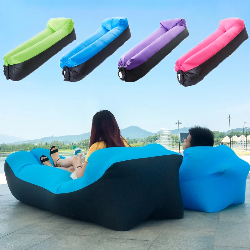 

Inflatable Mattress Self-inflating Sofa Portable Air Bed Lazy Sleeping Bag For Camping Equipment Outdoor Beach Travel Swimming