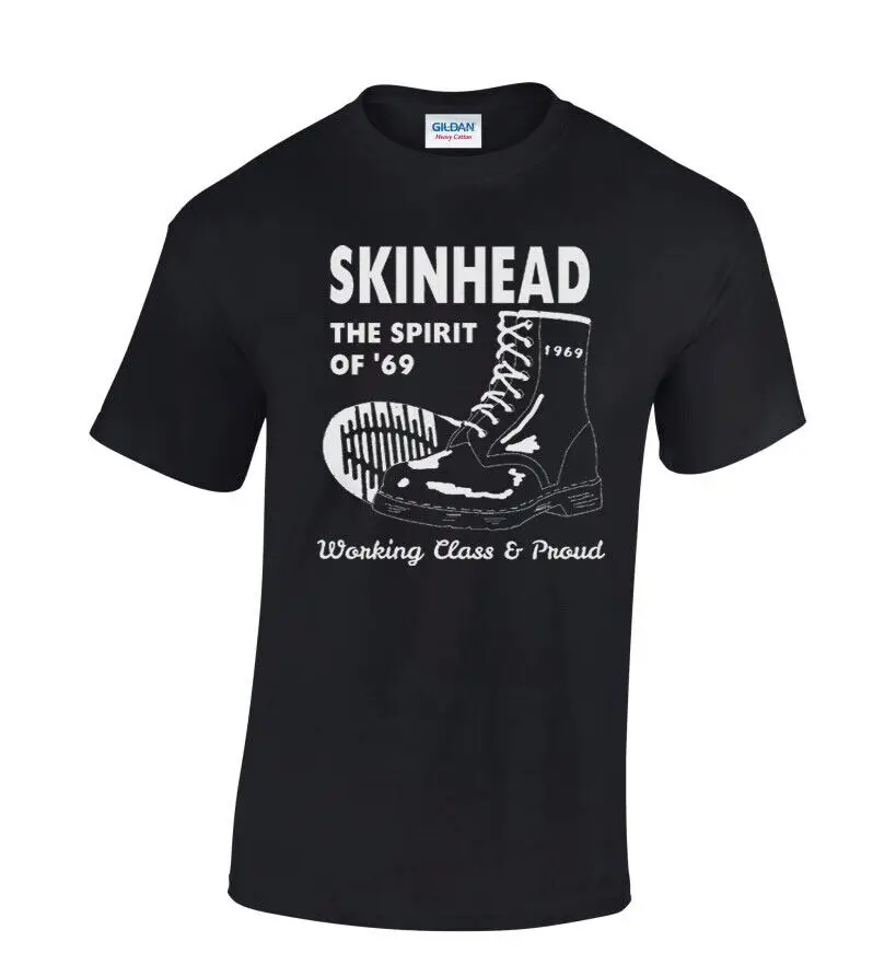 Мужская футболка Skinhead рабочий класс 1969 Spirit