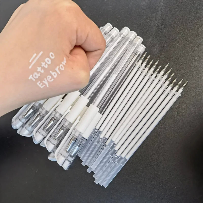 

10/20 Tattoo Marker Pen Tool Accessories White Microblading for Eyebrow Tool Microblading Supplies for Surgical Skin