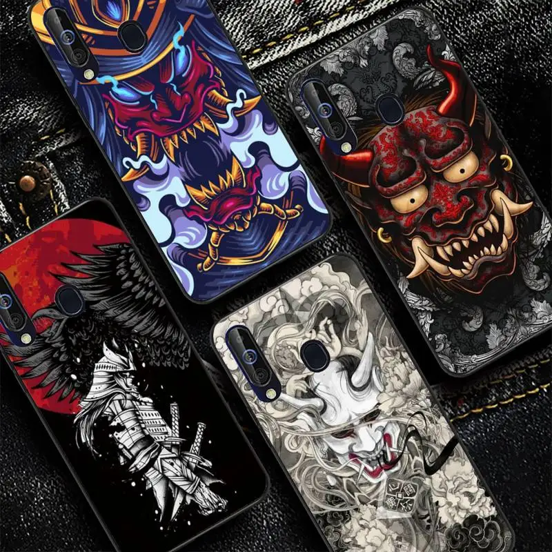 

Samurai Oni Mask Phone Case for Samsung Galaxy A 51 30s a71 Soft Silicone Cover for A21s A70 10 A30