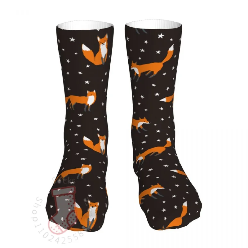 

Female Sport Forest Animals Stars Socks Cotton Happy Woman Sock