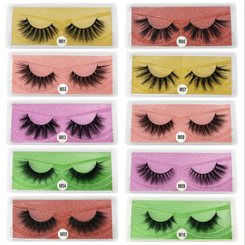 

New Mink Eyelashes Long Lasting Mink Lashes Natural Dramatic Volume Eyelashes Extension Thick Long 3D False Eyelashes