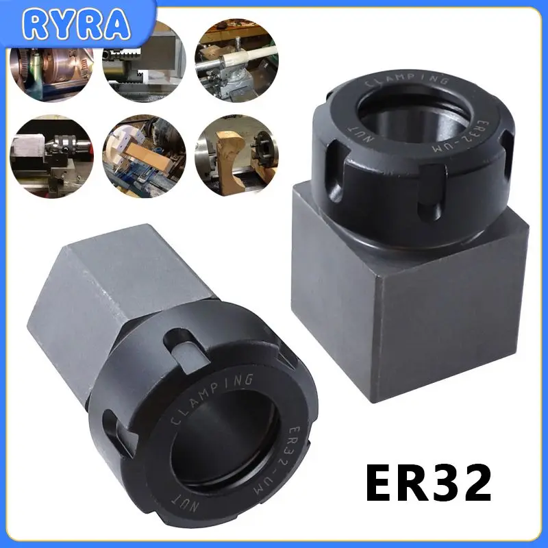 

Collet Block For Cross Hole Drilling Through Hole ER32-UM Square Hexagon High Hardness Power Tool Durable Accessories Tools