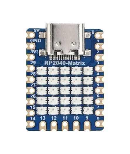 Плата разработки Raspberry PI RP2040 Pico Micro Матричный светодиодный матричный модуль 5×5RGB