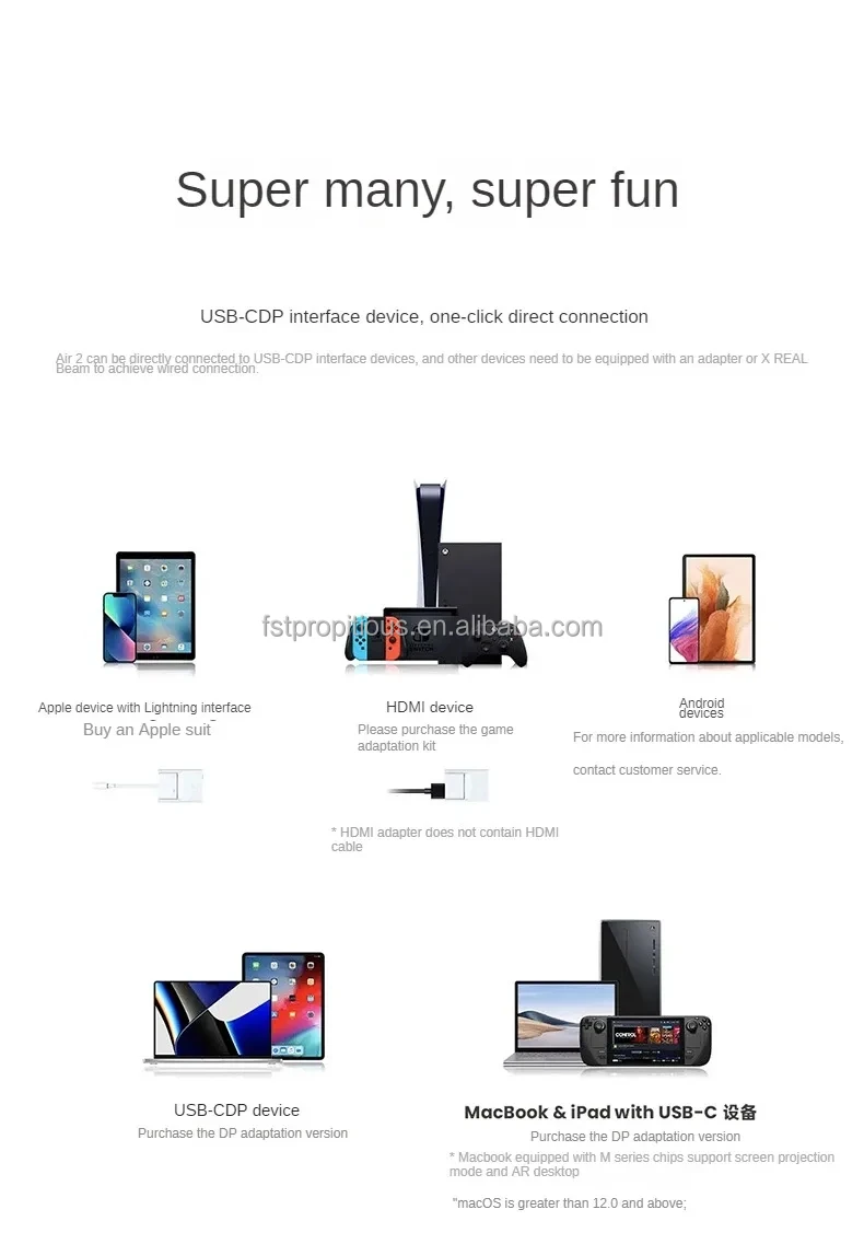 Xreal Nreal Air 2/air 2 pro Smart Ar Bril Hd 130 дюймов Ru информационные Gigantisch Scherm Prive Bioscoop Draagbare 1080P View