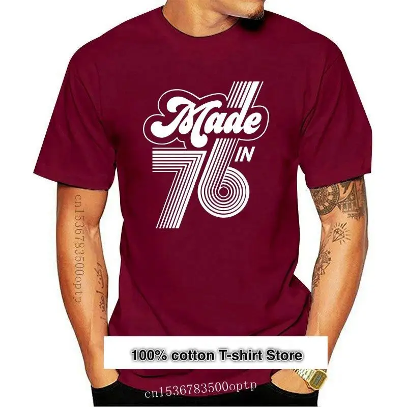 

Threadrock-Camiseta para hombre 1976, regalo de 40 cumpleaños, 76 ° cumpleaños