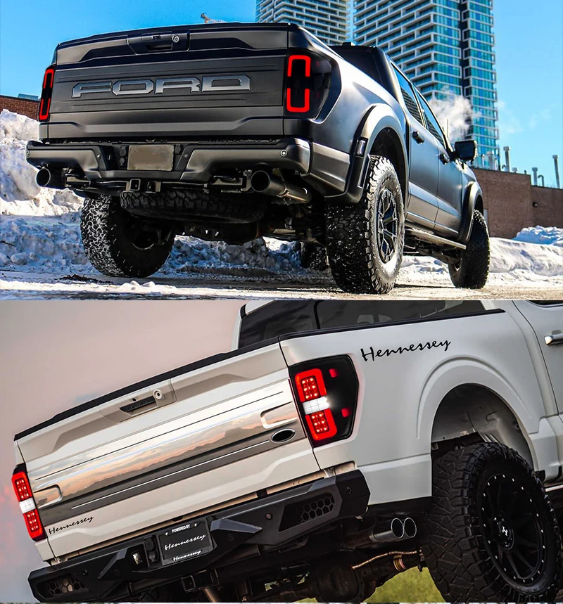 Задние фонари задние для Ford F150 2009-2014 светодиодный задний фонарь в сборе дымчатые