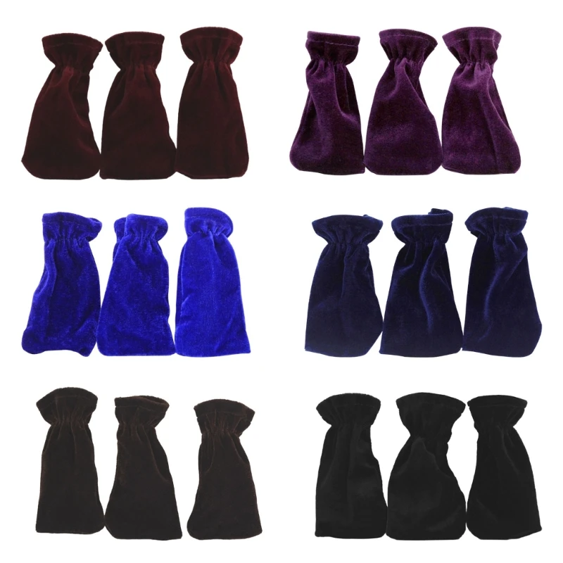 

3Pcs Soft Pleuche Piano Pedal Cover Piano Pedal Protective Bordered Covers