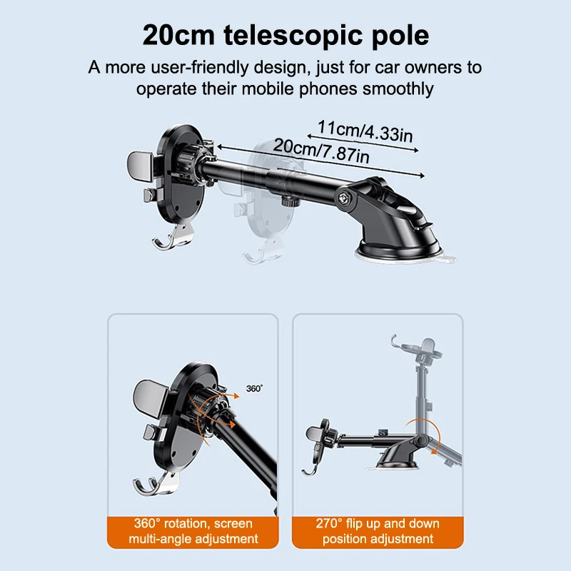 1/2 шт. автомобильный держатель для телефона на присоске портативный