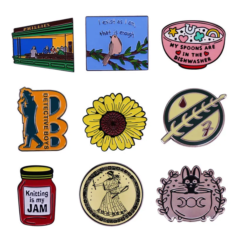 

High Quality Funny Video Game Enamel Pin Cute Manga Doll Metal Badge Cartoon Kids Brooch Jewelry Gift Accessories for Friends