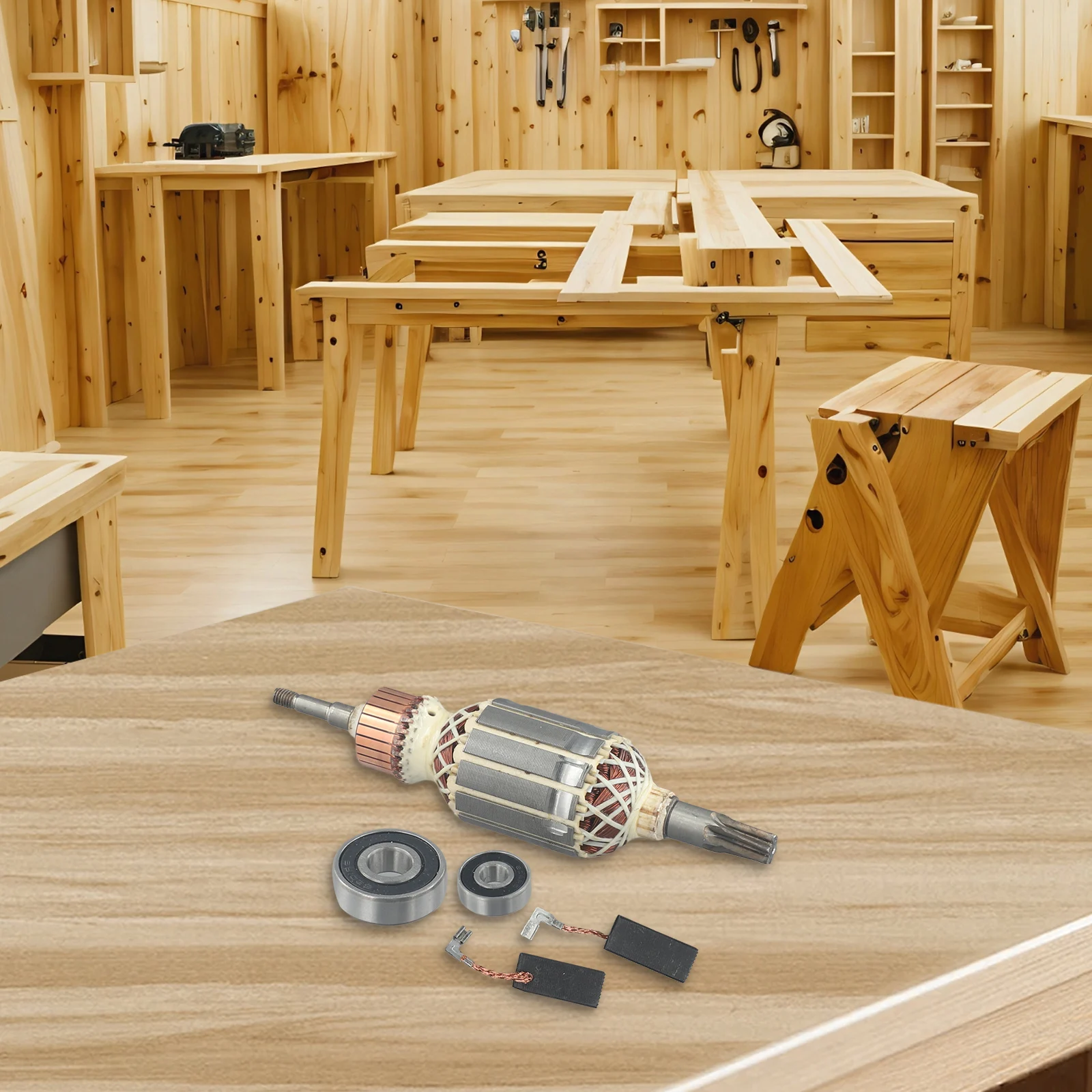 513633 Ротор якоря-7 с подшипниками и щетками для ротора HR4010C HR4001C HR4011C подшипником