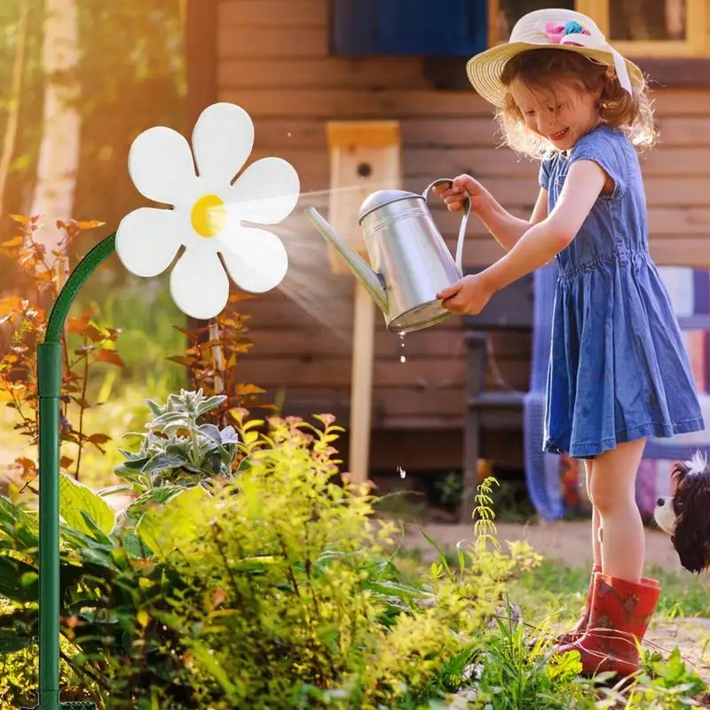 

Crazy Rotating Daisy Garden Sprinkler Funny Dancing Sun Flower Yard Sprinkler Irrigation Cooling Tool Creative Garden Decoration