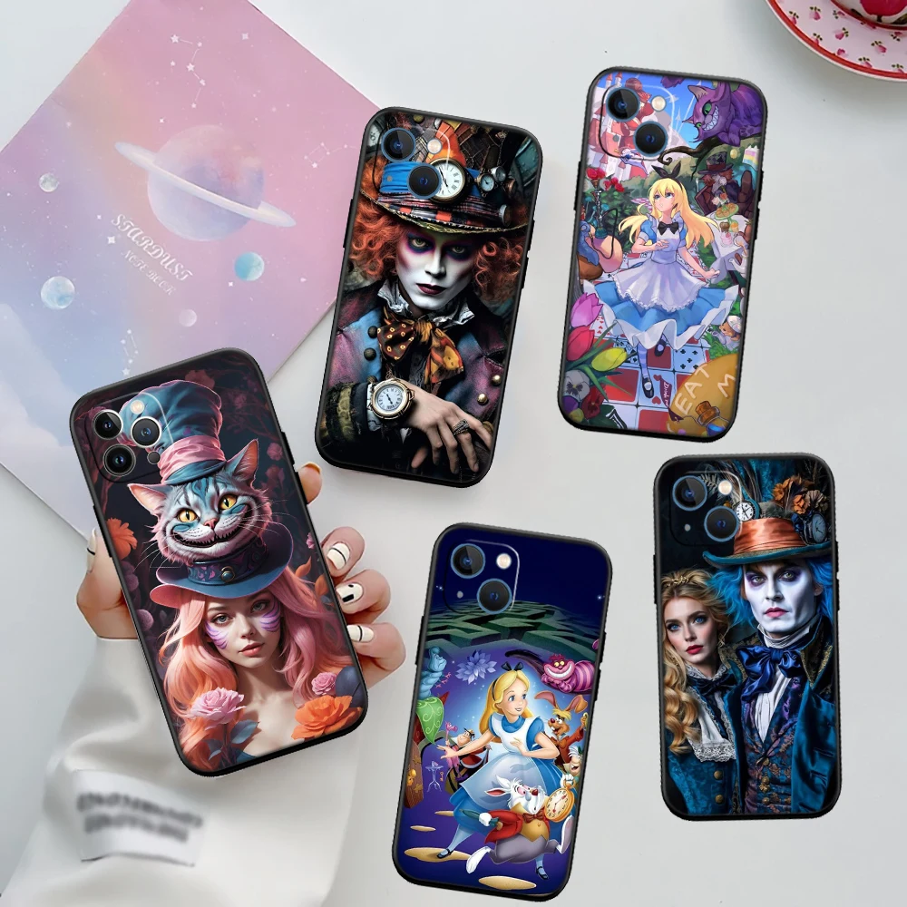 Фото Новый высококачественный чехол для телефона DS1 Alice in Wonderland Cat для Redmi Note 8 9 Pro Max 9S 9T 9C NFC 8T 8A 10A A4 №4