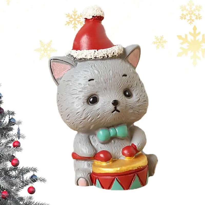 

Mini Christmas Figurines Christmas Miniatures For Crafts Santa Claus Tree Reindeer Animal Christmas Ornaments For Christmas Part