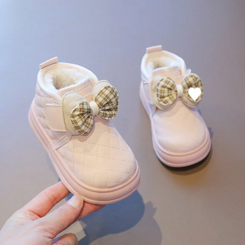 Зимняя детская обувь 2024 Нескользящие Детские зимние Ботинки красивые для