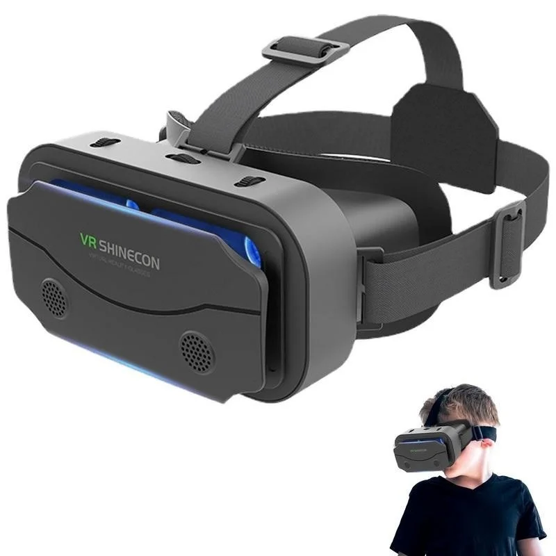 Купи 2022 Original VR Shinecon 6.0 VR Virtual Reality Smart 3D Glasses Helmet Smart Glasses Headset With Remote Control Video Game за 1,196 рублей в магазине AliExpress